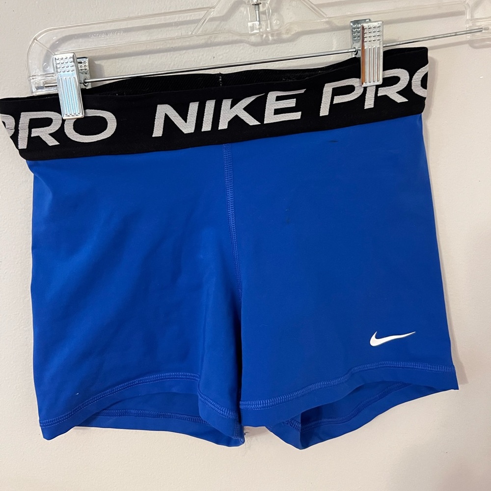 blue nike pro spandex